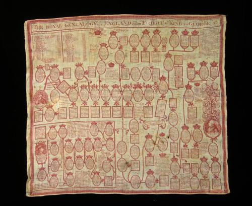 2009 Record shot by L. Baumgarten. Handkerchief, "The Royal Genealogy"