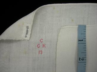 2009 Record shot by L. Baumgarten. Napkin, detail of mark.