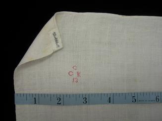 2009 Record shot by L. Baumgarten. Napkin, detail of mark.