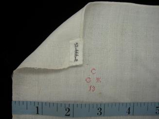 2009 Record shot by L. Baumgarten. Napkin, detail of mark.
