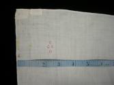 2009 Record shot by L. Baumgarten. Napkin, detail of mark.