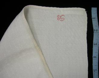 2009 Record shot by L. Baumgarten. Napkin, detail of embroidery.