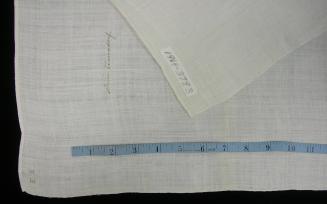 2009 Record shot by L. Baumgarten. Napkin, detail to show marks.