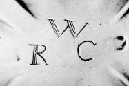 C70-1163. Punch ladle, owner's initials.