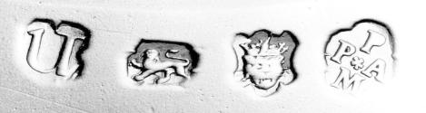 C70-624. Plate, marks.
