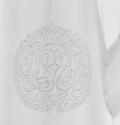 Chocolate pot, detail of cypher.