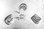 C70-1178. Cream jug, marks.
