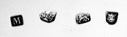 C65-281. Salver, marks.