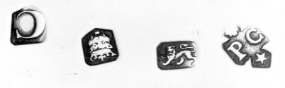 C70-665. Salver, marks.