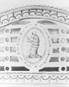 C72-444, Bottle stand, crest.