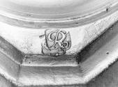 C70-469. Candlestick, maker's mark.
