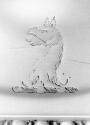 C74-377. Candlestick, crest of griffon's head erased. 