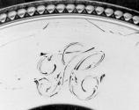 C70-430. Candlestick, owner's cypher.