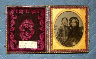Portrait of Elizabeth Morris Canby [later, Mrs. Charles Grubb Rumford](1848-1936) with her mother, Elizabeth Clifford Morris Canby (Mrs. Samuel Canby)(1813-1892)