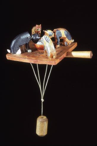 Feeding cats weighted toy