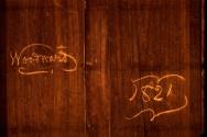 D2010-CMD. Clothespress, detail to show inscription