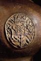 D2008-CMD. Bottle, detail of arms medallion