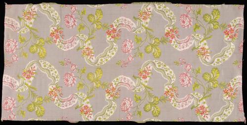 Silk Lampas Brocaded Clothing Textile 1991-530