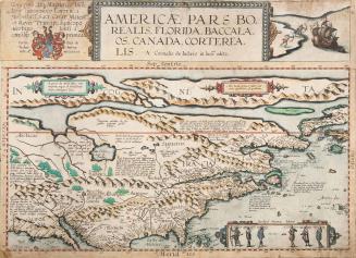 AMERICAE PARS BOREALIS, FLORIDA, BACCALAOS, CANADA, CORTEREA LIS.