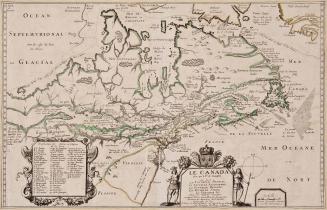Le Canada faict par le Sr de Champlain, ou sont La Nouvelle France, La Nouvelle Angleterre, La Nouvelle Holande, La Nouvelle Svede, La Virginie &c ...
