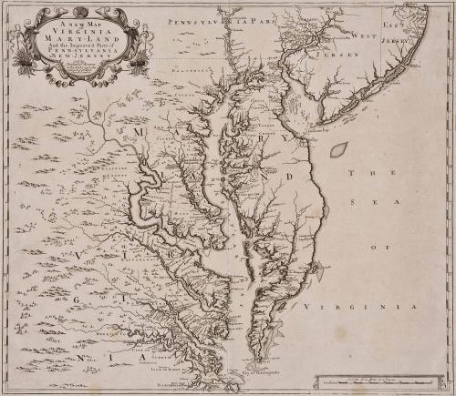 A New Map of Virginia Maryland And the Improved Parts of Pennsylvania & New Jersey