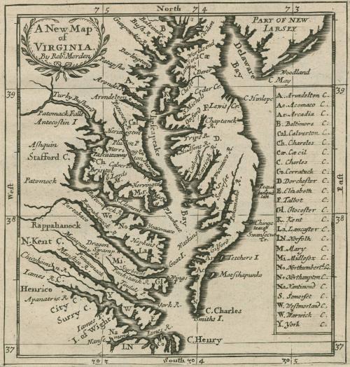 A New Map of VIRGINIA