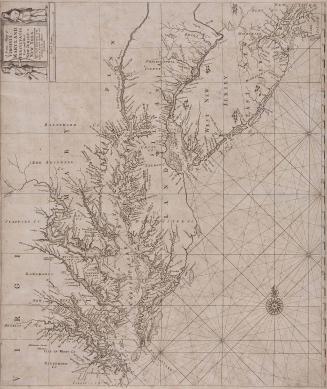 A Large Mapp of VIRGINIA, MARYLAND, PENSYLVANIA, East and West NEW JERSEY, & NEW YORK...