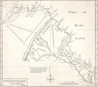 A map of the Northern Neck in Virginia situate betwixt the Rivers Patomack & Rappahanock according to a late Survey Drawn in the Year 1737
