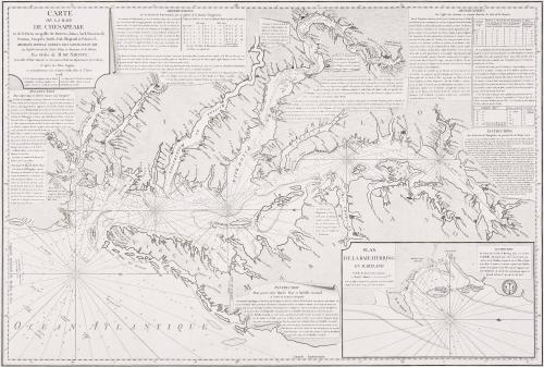 CARTE/ DE LA BAIE/ DE CHESAPEAKE