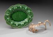 Dish 1970-86 with archaeological fragments 01665-19BB