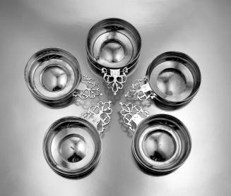2020-282, Porringer. Shown with Porringers 2020-266,A, 2020-290, 2020-291, 2020-297