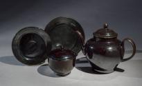 2022-41,a&b, Teapot. Shown with 2022-42, 2022-43 and 2022-44