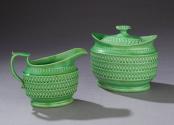2022-68,A&B, Sugar Dish. Shown with 2022-67, Cream Jug