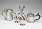 2022-183, Cream Jug; 2022-184, Teapot; 2022-193, Chalice; 2022-199, Tankard; 2022-208,a&b, Suga ...