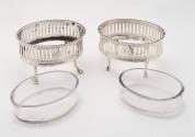 2021-87,1&2, Pair of Salts with Glass Liners