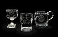 2023-14, Mug; 2023-15, Tumbler; 2023-16, Rummer