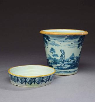 1956-417,a&b, Flower Pot and Stand