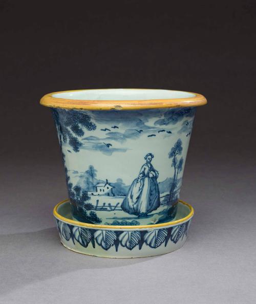 1956-417,a&b, Flower Pot and Stand