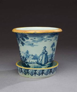 1956-417,a&b, Flower Pot and Stand